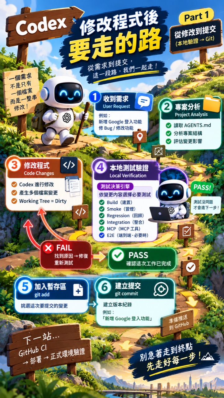 Codex 修改程式後要走的路